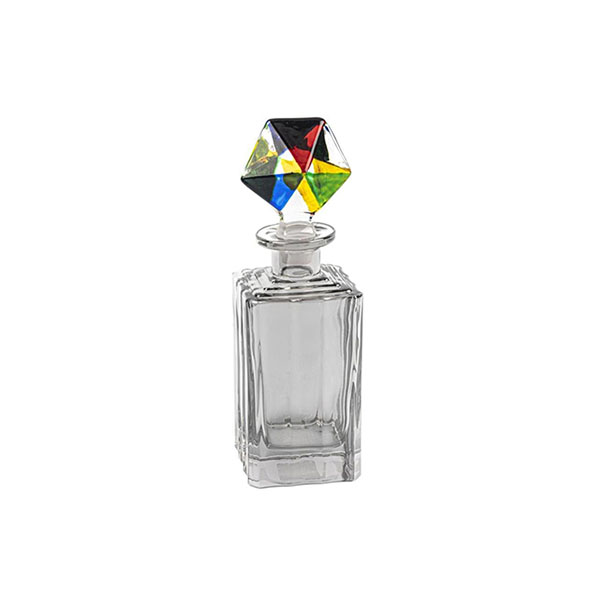 Gri Renkli Cam Şişe 21cm 200ml